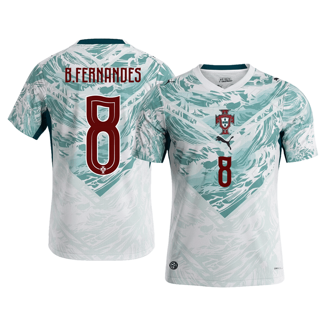 Portugalsko venkovní fotbalový dres MS 2026 B.FERNANDES #8