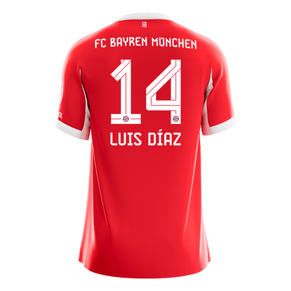 Bayern Mnichov domácí fotbalový dres 2025/26 LUIS DÍAZ #14