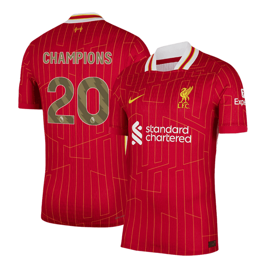 Domácí Fotbalový Dres Liverpool 24/25 Authentic CHAMPIONS #20