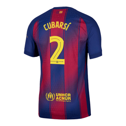 Domácí Fotbalový Dres Barcelona 25/26 Authentic CUBARSÍ #2 UCL