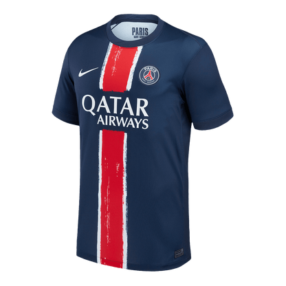BARCOLA #29 PSG Home Soccer Jersey 2024/25 Navy - UCL