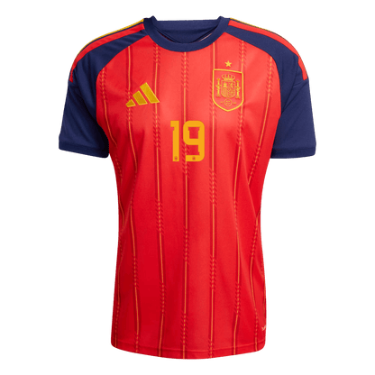 Španělsko domácí fotbalový dres MS 2026 LAMINE YAMAL #19