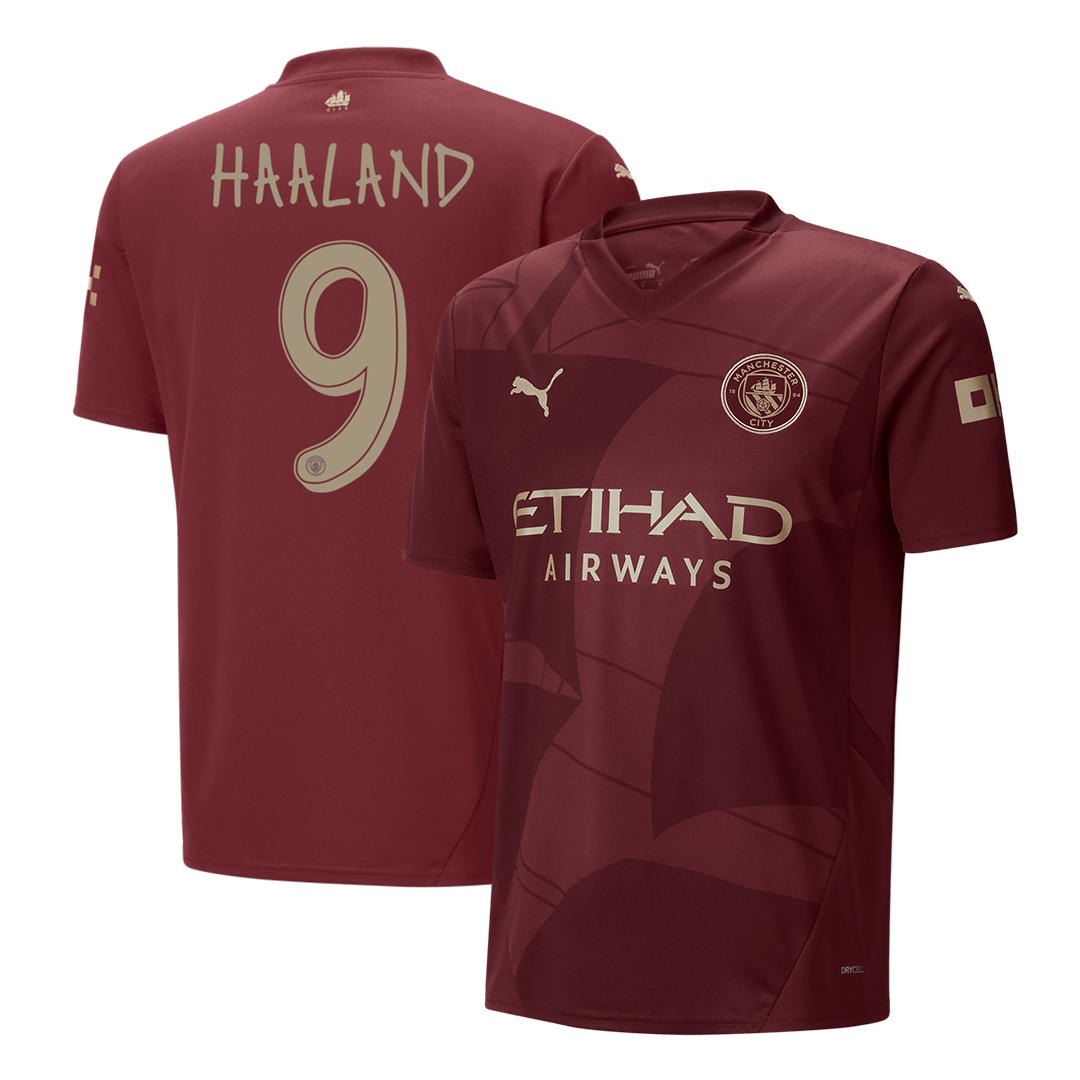 Třetí Fotbalový Dres Manchester City 24/25 HAALAND #9 UCL