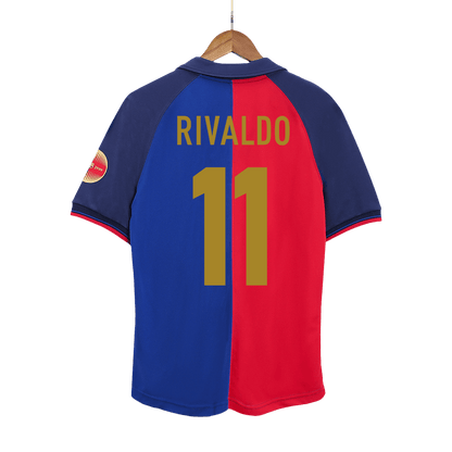 Domácí Retro Dres Barcelona 1999/00 RIVALDO #11 - 100th Anniversary