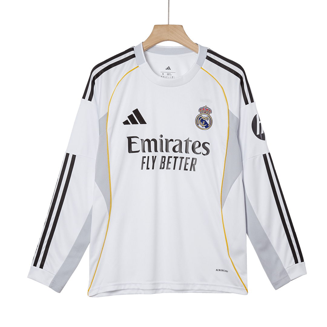 Domácí Fotbalový Dres Real Madrid 25/26 Long Sleeve