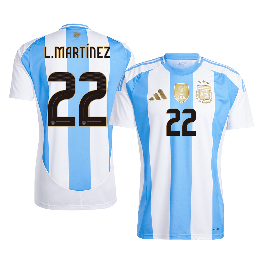 Domácí Fotbalový Dres Argentina 2024 L.MARTÍNEZ #22