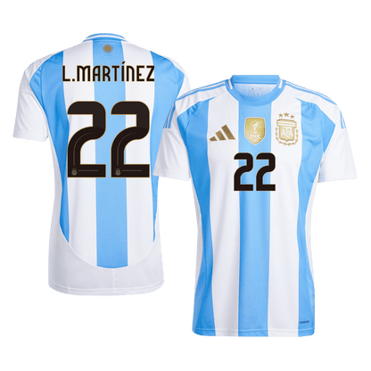 Domácí Fotbalový Dres Argentina 2024 L.MARTÍNEZ #22