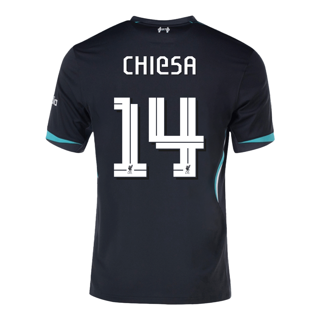 Venkovní Fotbalový Dres Liverpool 24/25 CHIESA #14 UCL