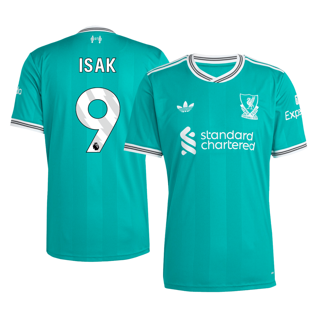 Liverpool třetí fotbalový dres 2025/26 ISAK #9