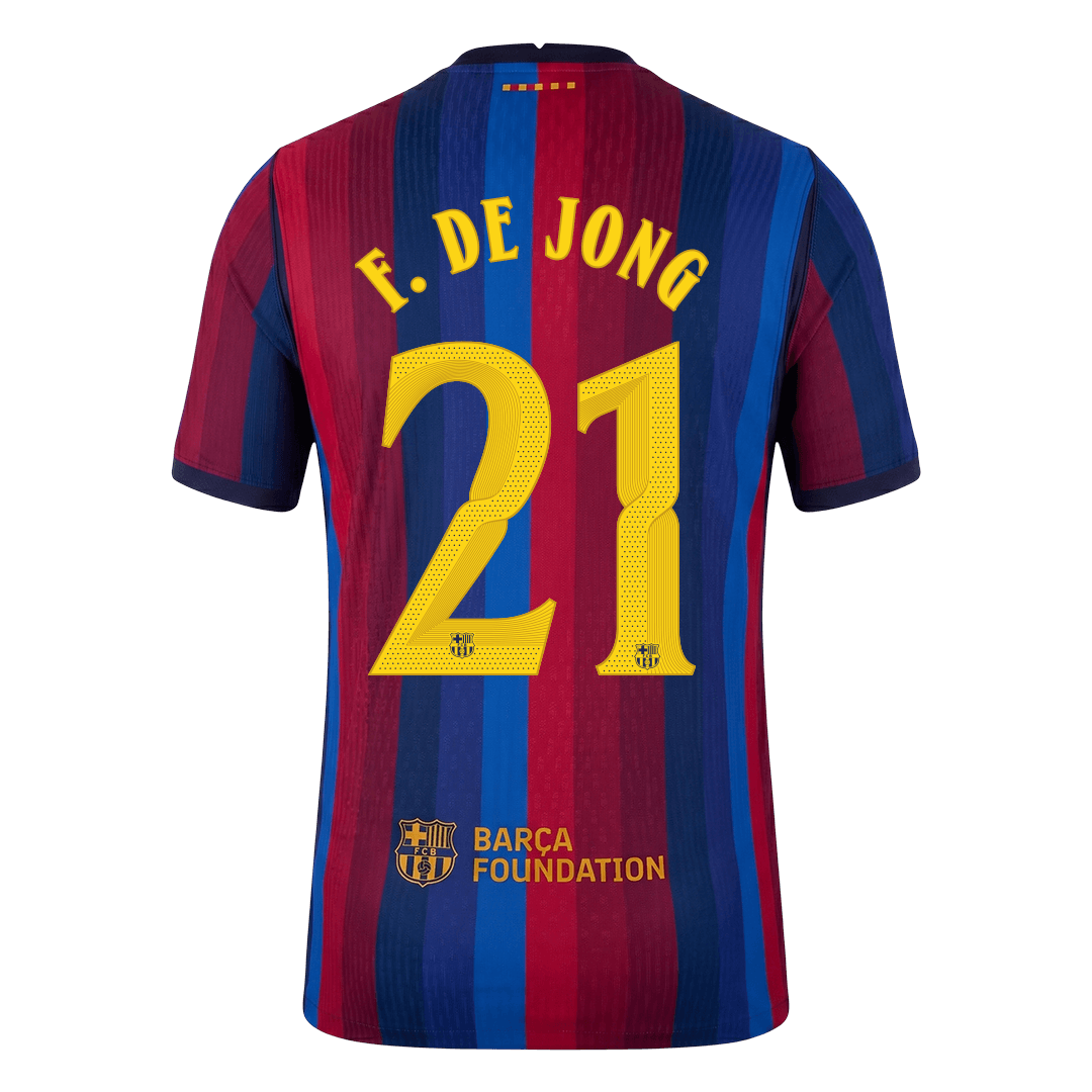 Barcelona domácí dres 2026/27 hráčská verze F. DE JONG #21 UCL