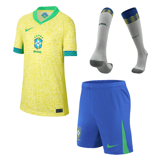 Dětská Domácí Fotbalový Souprava Brazil 2024