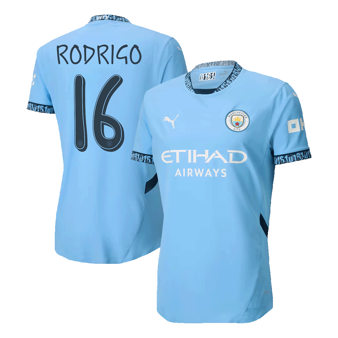 Domácí Fotbalový Dres Manchester City 24/25 Authentic RODRIGO #16 UCL