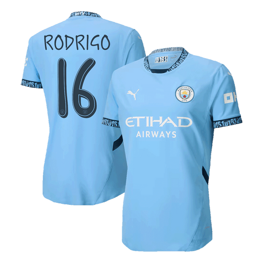 Domácí Fotbalový Dres Manchester City 24/25 Authentic RODRIGO #16 UCL
