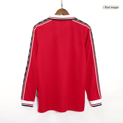 Domácí Retro Dres Manchester United 1998/99 Long Sleeve