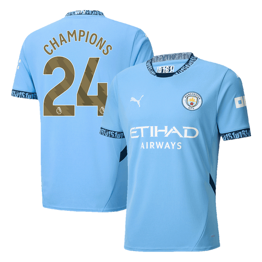 Domácí Fotbalový Dres Manchester City 24/25 CHAMPIONS #24
