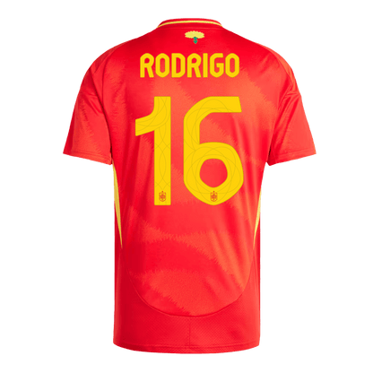 Domácí Fotbalový Dres Spain 2024 RODRIGO #16
