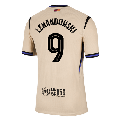 Venkovní Fotbalový Dres Barcelona 25/26 Authentic LEWANDOWSKI #9 UCL