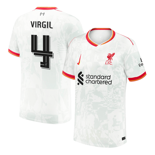 Třetí Fotbalový Dres Liverpool VIRGIL #4 UCL