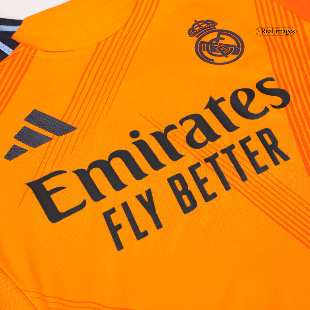 Venkovní Fotbalový Dres Real Madrid 24/25 Authentic BELLINGHAM #5 - Bear Champ Font