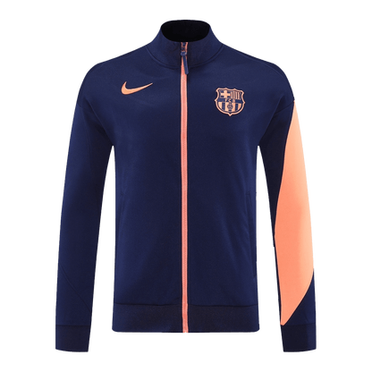 Barcelona tréninková bunda 2025/26 námořnická modrá & oranžová