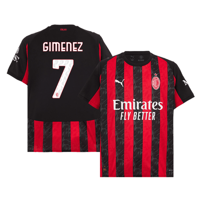 Domácí Fotbalový Dres AC Milán 25/26 GIMENEZ #7