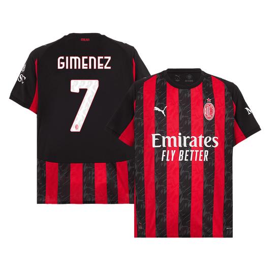 Domácí Fotbalový Dres AC Milán 25/26 GIMENEZ #7