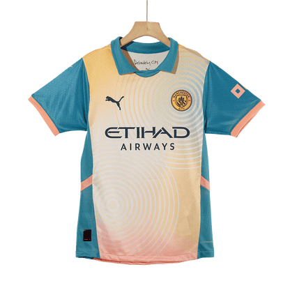Čtvrtý Fotbalový Dres Manchester City 24/25 Authentic HAALAND #9 - Definitely City