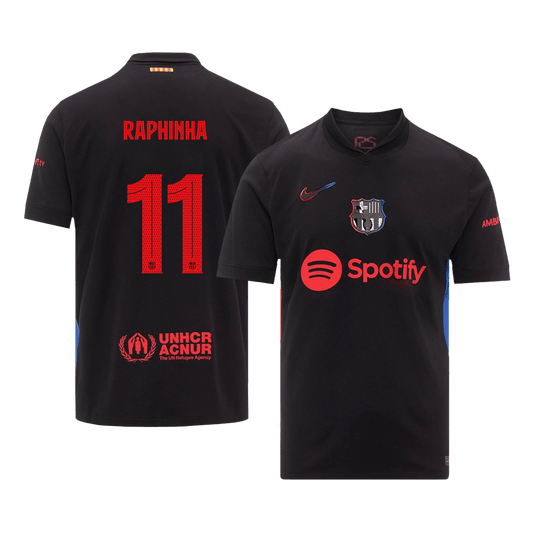 Venkovní Fotbalový Dres Barcelona 24/25 RAPHINHA #11 UCL