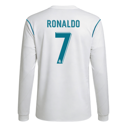 Domácí Retro Dres Real Madrid 2017/18 Retro Long Sleeve RONALDO #7