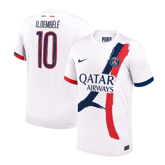 Venkovní Fotbalový Dres PSG 24/25 Authentic O.DEMBÉLÉ #10 UCL