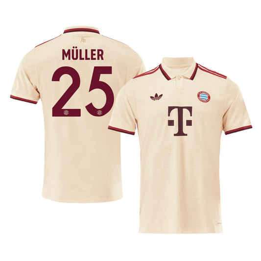 Třetí Fotbalový Dres Bayern Mnichov 24/25 MÜLLER #25 UCL