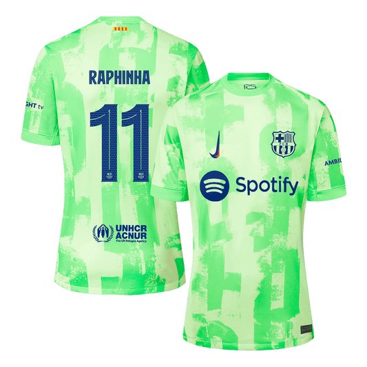 Třetí Fotbalový Dres Barcelona 24/25 RAPHINHA #11 UCL