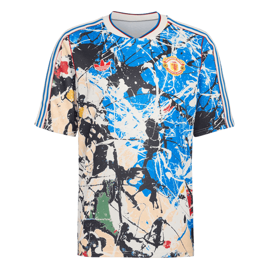 Manchester United předzápasový fotbalový dres 2025/26 - modrá
