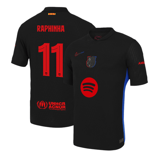 Venkovní Fotbalový Dres Barcelona 24/25 Authentic RAPHINHA #11 UCL