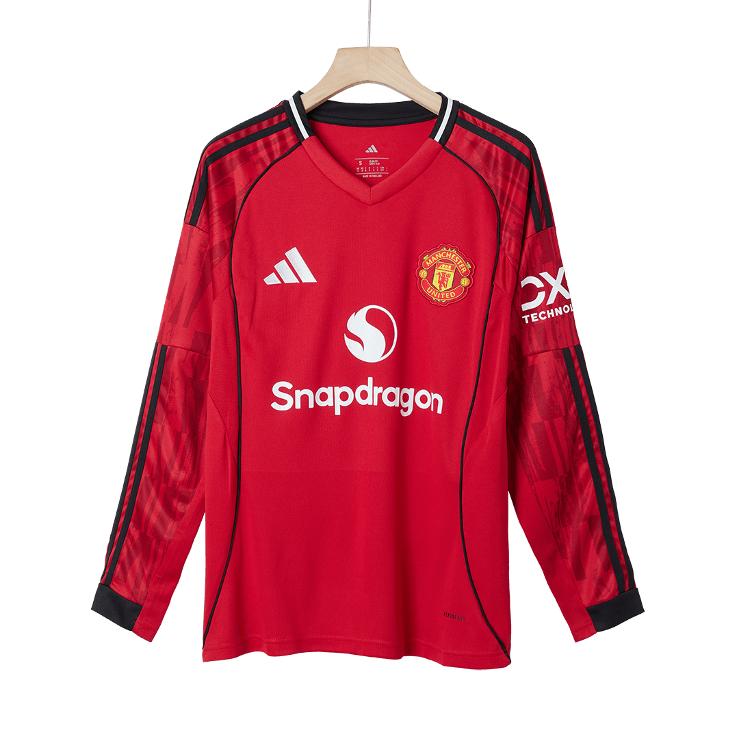 Domácí Fotbalový Dres Manchester United 25/26 Long Sleeve
