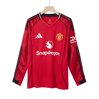 Domácí Fotbalový Dres Manchester United 25/26 Long Sleeve