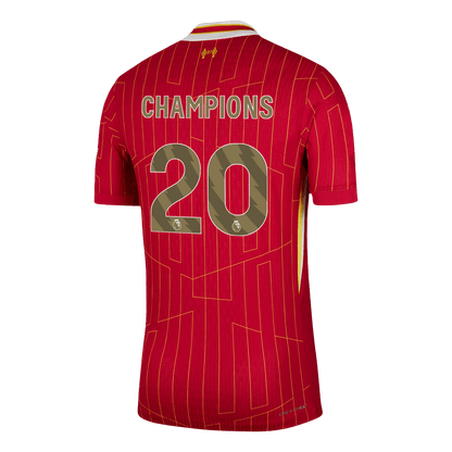 Domácí Fotbalový Dres Liverpool 24/25 Authentic CHAMPIONS #20