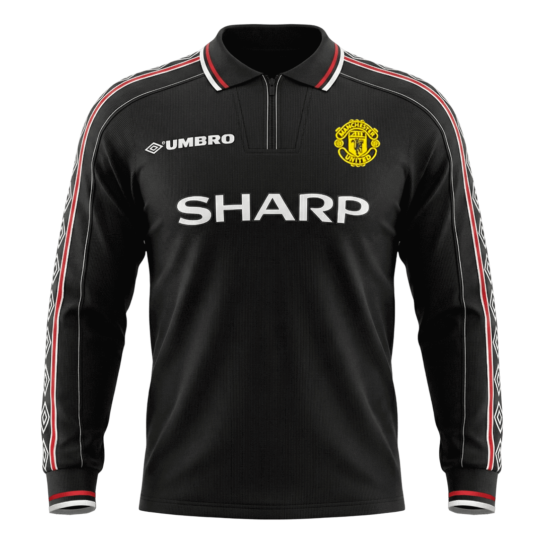 Manchester United venkovní retro dres 1998 dlouhý rukáv