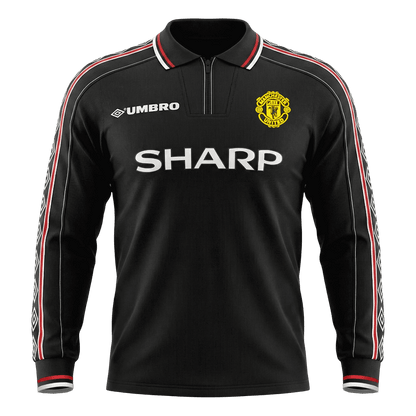 Manchester United venkovní retro dres 1998 dlouhý rukáv