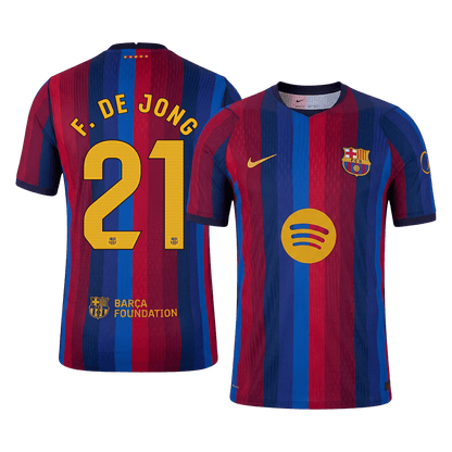 Barcelona domácí dres 2026/27 hráčská verze F. DE JONG #21
