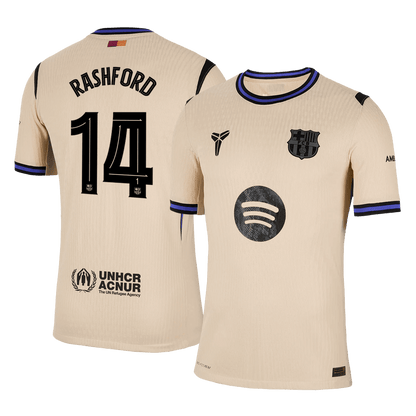 Venkovní Fotbalový Dres Barcelona 25/26 Authentic RASHFORD #14 UCL