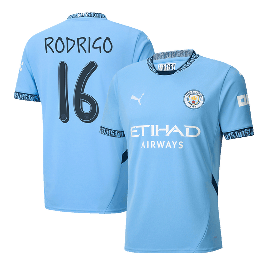 Domácí Fotbalový Dres Manchester City 24/25 RODRIGO #16 UCL