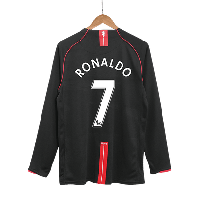Venkovní Retro Dres Manchester United 2007/08 Long Sleeve RONALDO #7