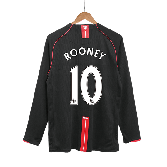 Venkovní Retro Dres Manchester United 2007/08 Long Sleeve ROONEY #10