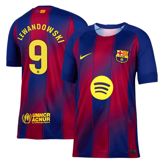Domácí Fotbalový Dres Barcelona 25/26 LEWANDOWSKI #9