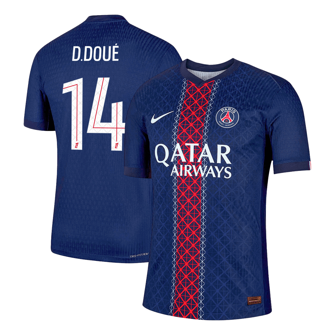 Domácí Fotbalový Dres PSG 25/26 Authentic D.DOUÉ #14
