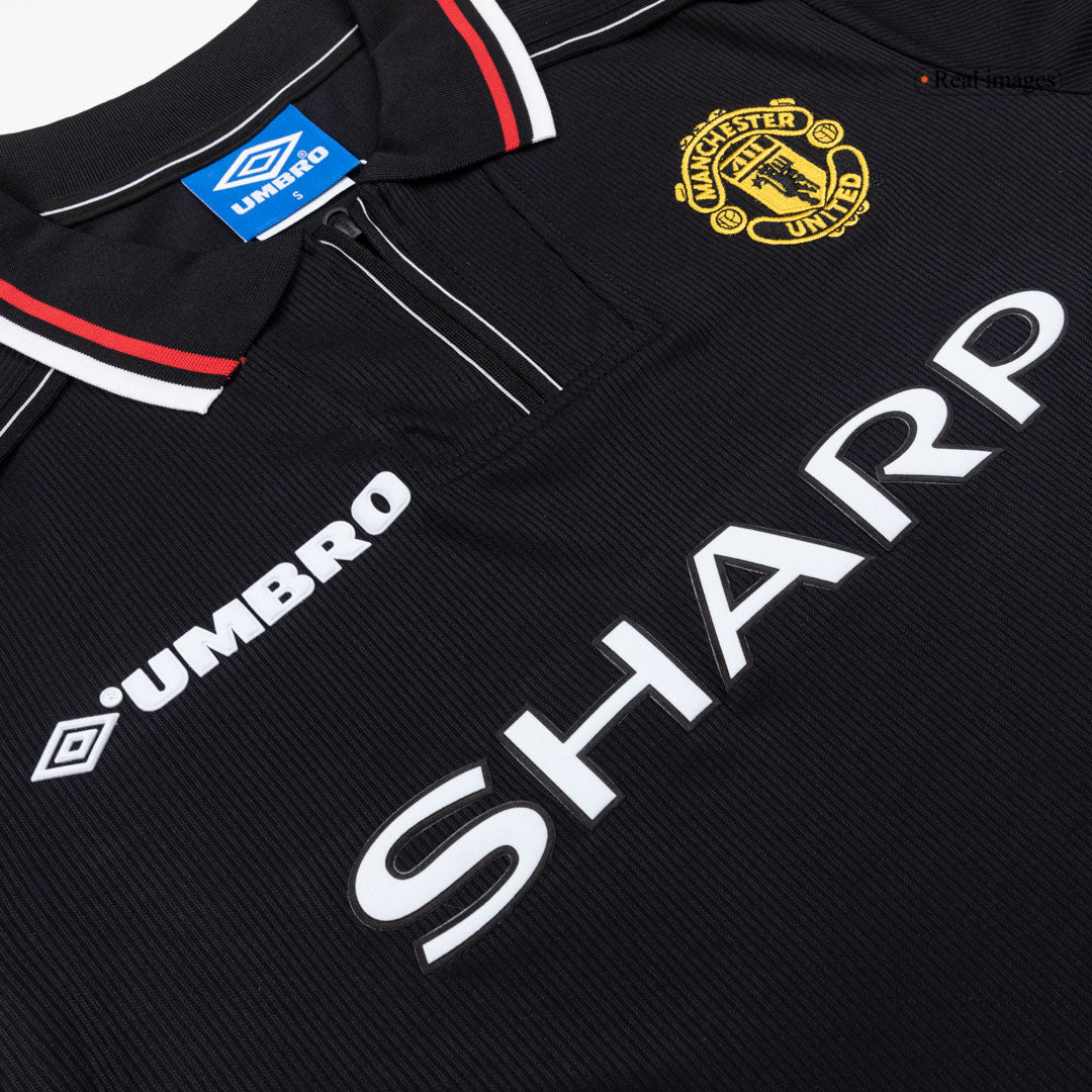 Manchester United venkovní retro dres 1998 dlouhý rukáv
