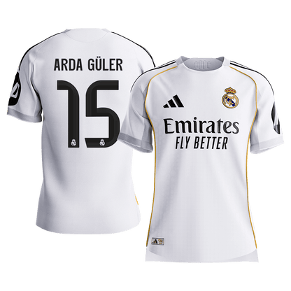 Real Madrid domácí fotbalový dres 2025/26 hráčská verze ARDA GÜLER #15
