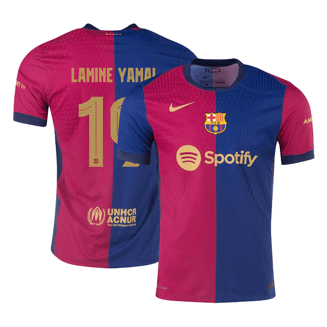 Domácí Fotbalový Dres Barcelona 24/25 Authentic LAMINE YAMAL #19 UCL