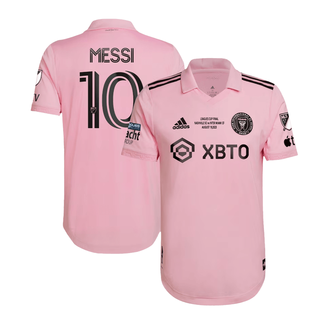 Domácí Fotbalový Dres Inter Miami CF 2023 Authentic MESSI #10 - Leagues Cup Final